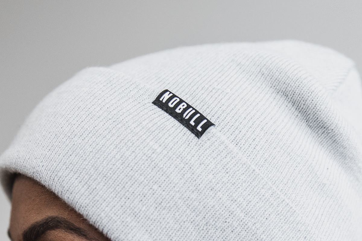 Nobull Cuffed Women's Beanie Grey | Australia (YK8567)
